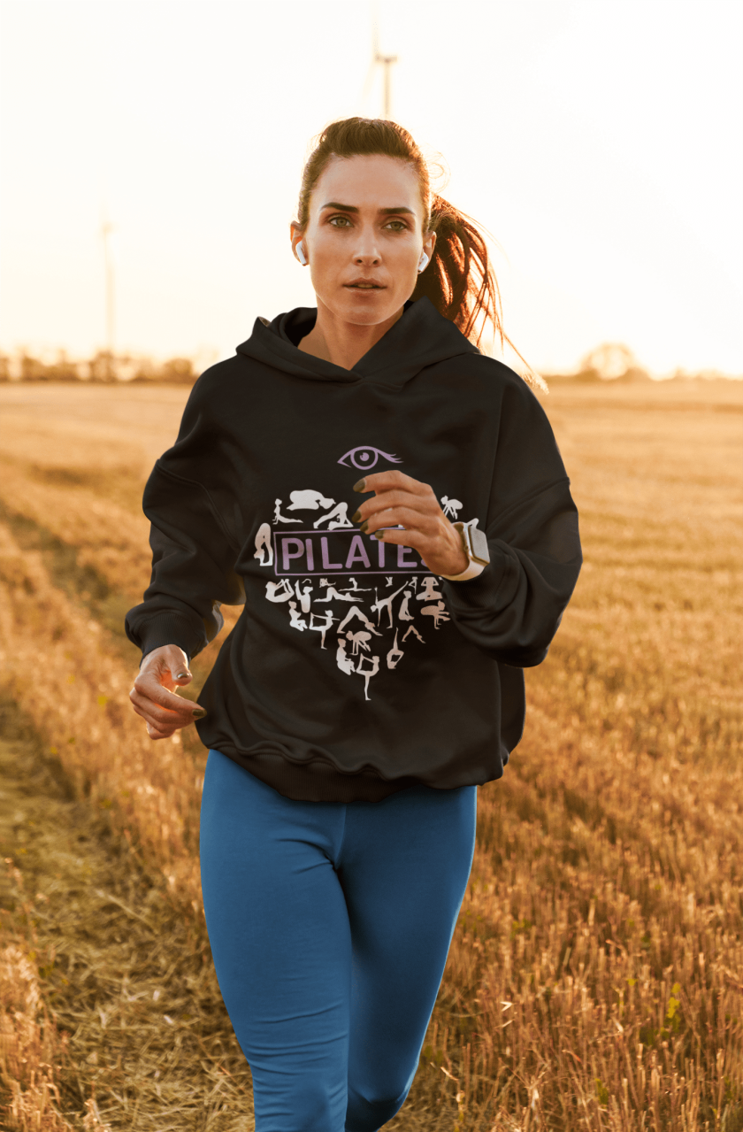 I Love Pilates Sweatshirt (Black) - Image 3