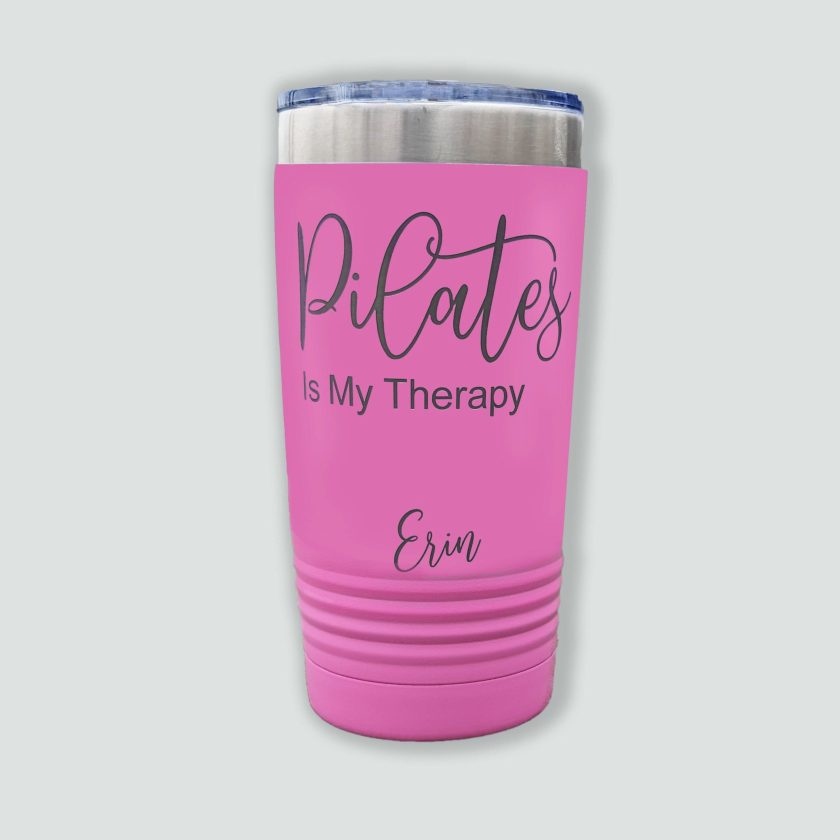 Pilates Is My Therapy - Personalized Tumbler - Image 2