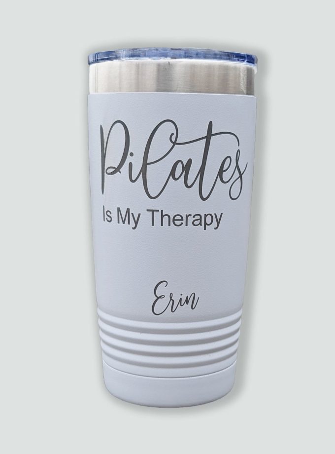 Pilates Is My Therapy - Personalized Tumbler