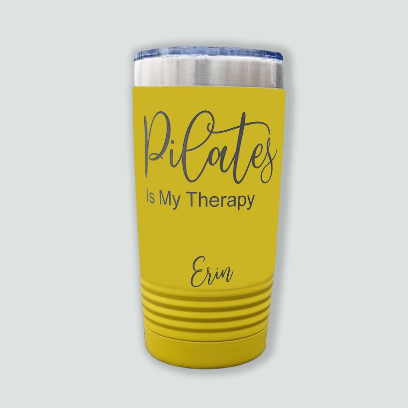 Pilates Is My Therapy - Personalized Tumbler - Image 3